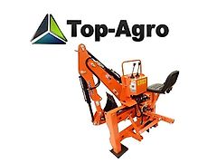 TOP-AGRO Bagger mit eigener hydraulik, 3Pkt Aufhängung, verschiebbar