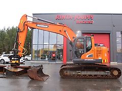 Doosan DX 235 LCR-5 / Engcon, 3 Kauhaa, Rasvari, Lämmitin