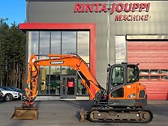 Doosan DX 80 R / Pyörittäjä, Kauha, Rasvari, Lämmitin