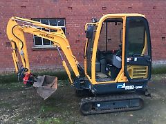 Hyundai R18-19K Kabine Minibagger nur 760h Brutto