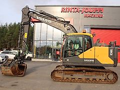 Volvo EC 140 E / Pyörittäjä, Novatron 3D, 2 kauhaa